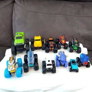 Big wheels Cars Trucks boys toys lot of 11